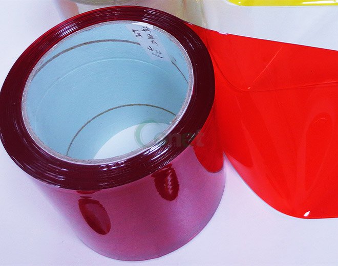 Red PVC Curtain rolls