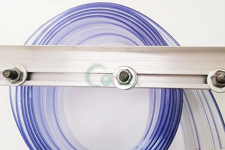 STRIP CURTAIN MOUNTING SYSTEM