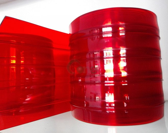 Red Color PVC Curtain