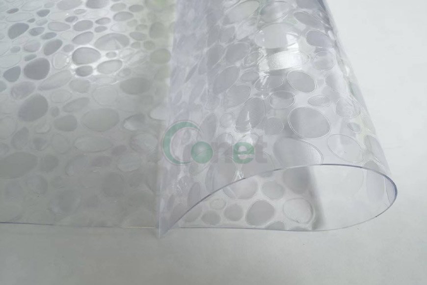 Clear Embossed PVC tablecloth