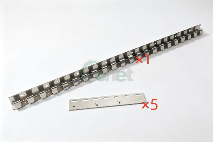 Stainless Steel Suspension System Kit ×5，PVC Strip Curtains 