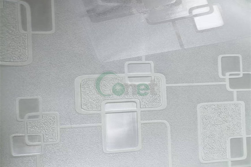 Embossed PVC tablecloth in different patterns