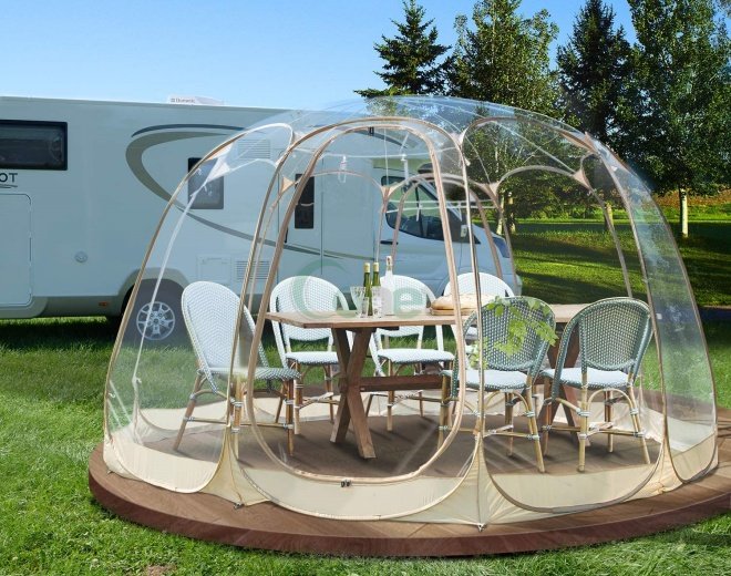 Transparent PVC tent