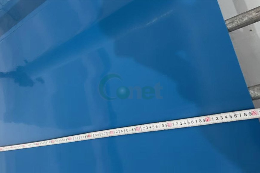 Metal detectable silicone rubber sheet 