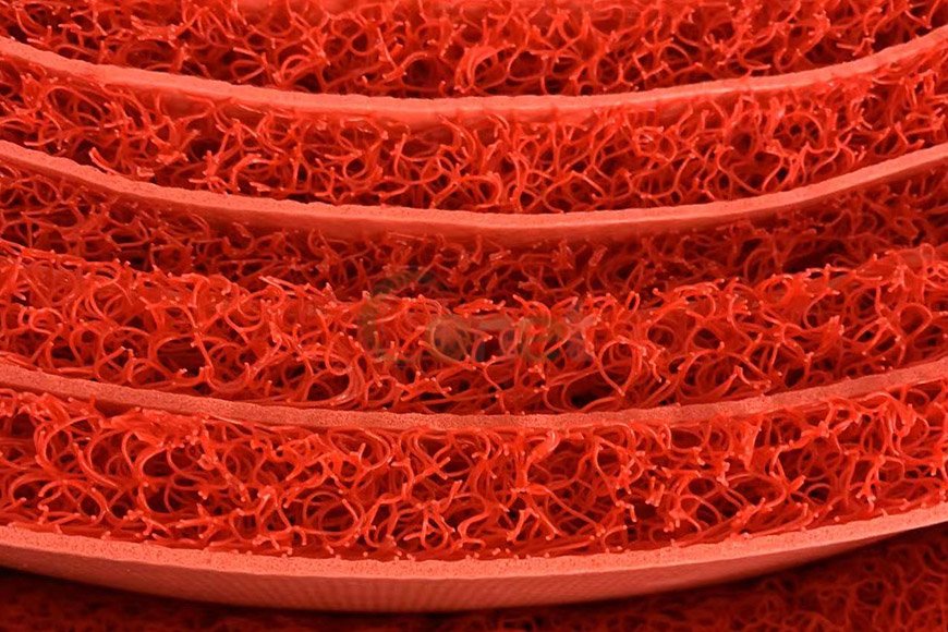 PVC coil mat with backing