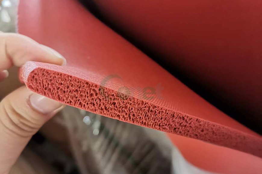 Fabric Silicone sponge rubber sheet