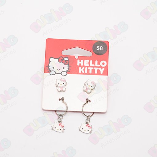 OEM Sario Hello Kitty Girls Acrylic Studs Earrings Set DD1034
