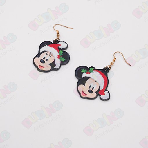 Customized Acrylic Mickey Earrings Set for Kids DD1038