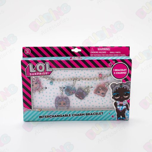 Girls Gabby's Dollhouse Add A Charm Toy Bracelet and Costume Jewelry Box Set DD1099