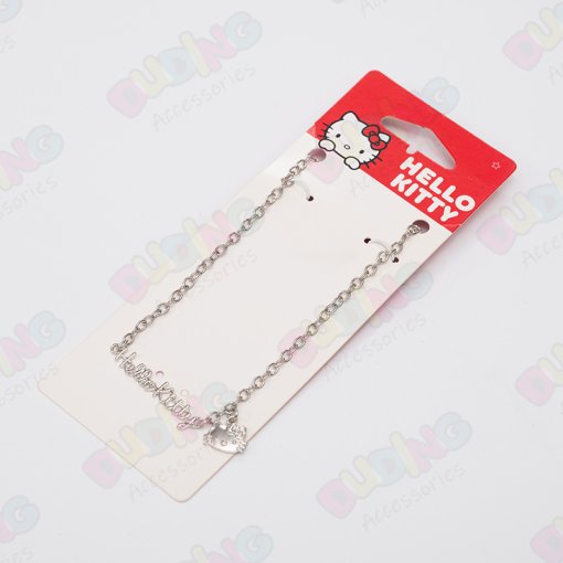 Licensed Hello Kitty Kids Silver Nameplate Necklace  DD1121