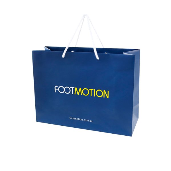 Blue paper bag