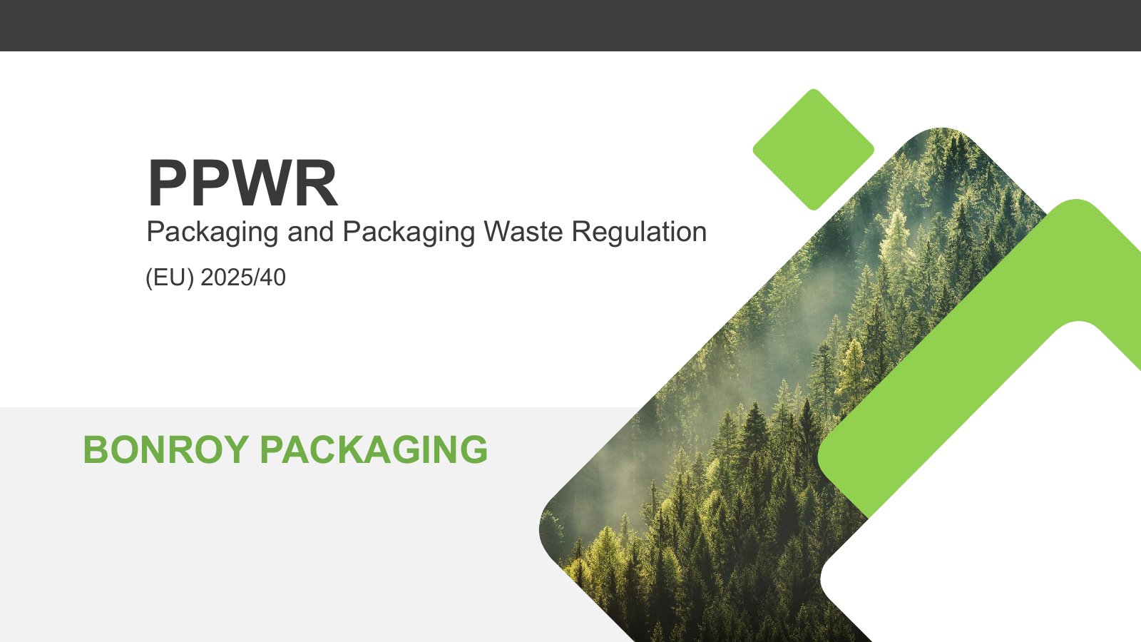 Bonroy PPWR packaging material review