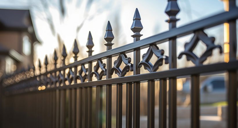 A Section Of The Metal Fence