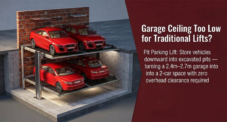 Deep Technical & Application Solution: Pit Parking Lift for Low-Ceiling Residential & Underground Garages